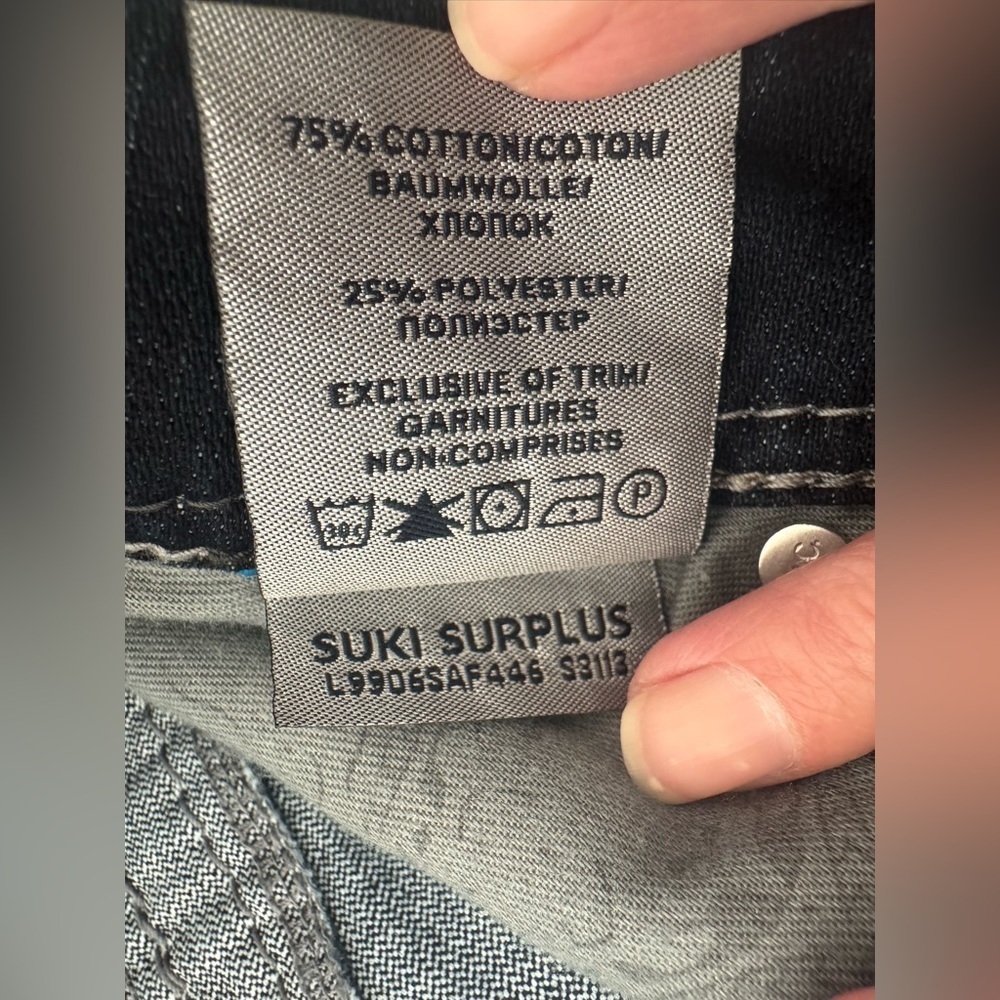 Silver Jeans Suki Surplus Boot Cut Dark Wash Patch Pockets Size 31 x 32 - Picture 10 of 12